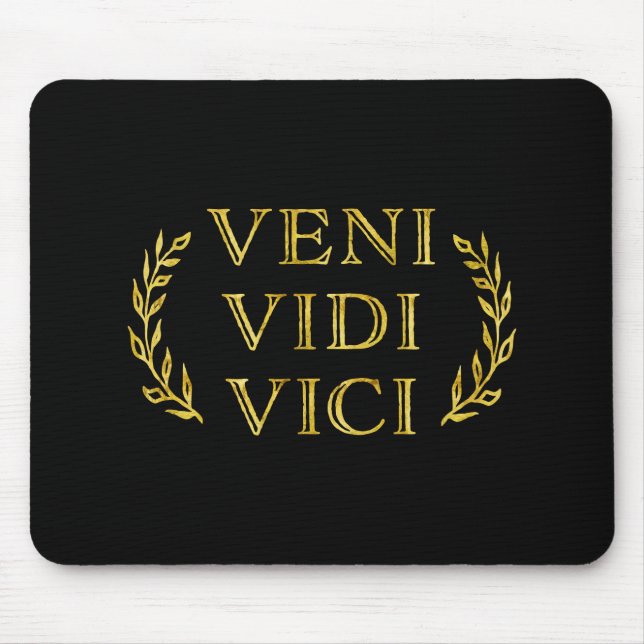 Mousepad Vencedor engraçado do jogo de Veni Vidi Vici (Frente)