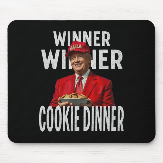 Mousepad Vencedor Janto Cookie Funny Trump 2024 47th (Frente)