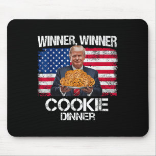 Mousepad Vencedor Janto Cookie Funny Trump 2024 47th