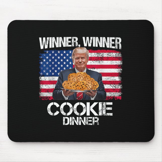 Mousepad Vencedor Janto Cookie Funny Trump 2024 47th (Frente)