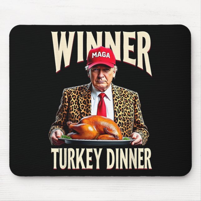 Mousepad Vencedor Turquia Janta engraçada trump (Frente)
