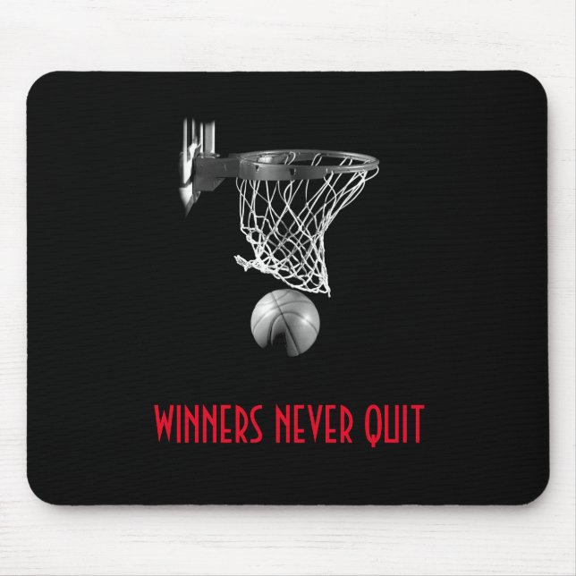 Mousepad Vencedores nunca param de jogar basquete (Frente)