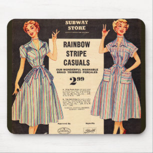 Mousepad Venda de roupas na loja de metrô Gimbels 1953