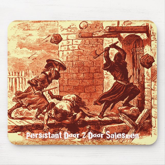 Mousepad Vendedores persistentes da porta da porta 2 (Frente)