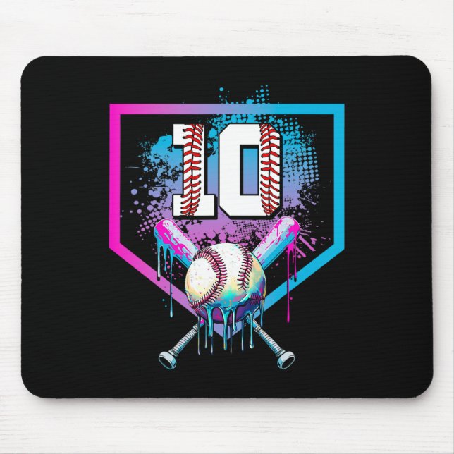 Mousepad Vender Drip 10º Aniversário, Criança de Plata de 1 (Frente)