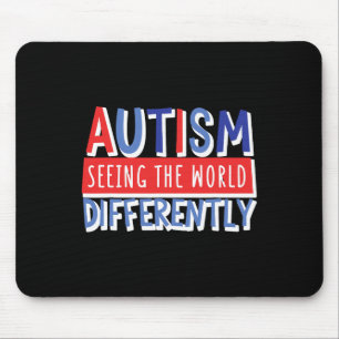 Mousepad Vendo o Mundo de Forma Diferente Criança Autista M