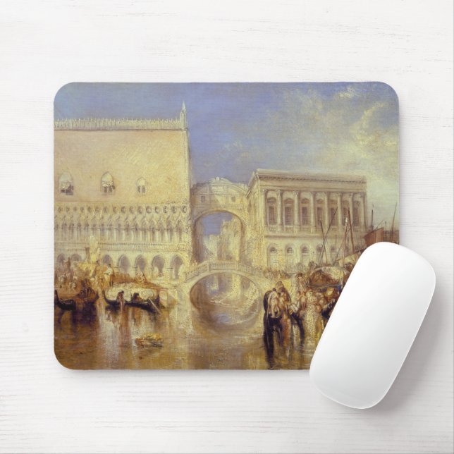 Mousepad Veneza, a Ponte de Sighs J. M. W. Turner Itália (Com mouse)