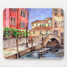 Mousepad Veneza - Caneta e Wash Watercolor