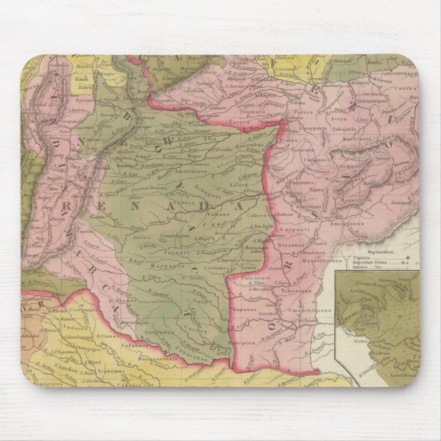 Mousepad Venezuela, Nova Granada e Equador (Frente)