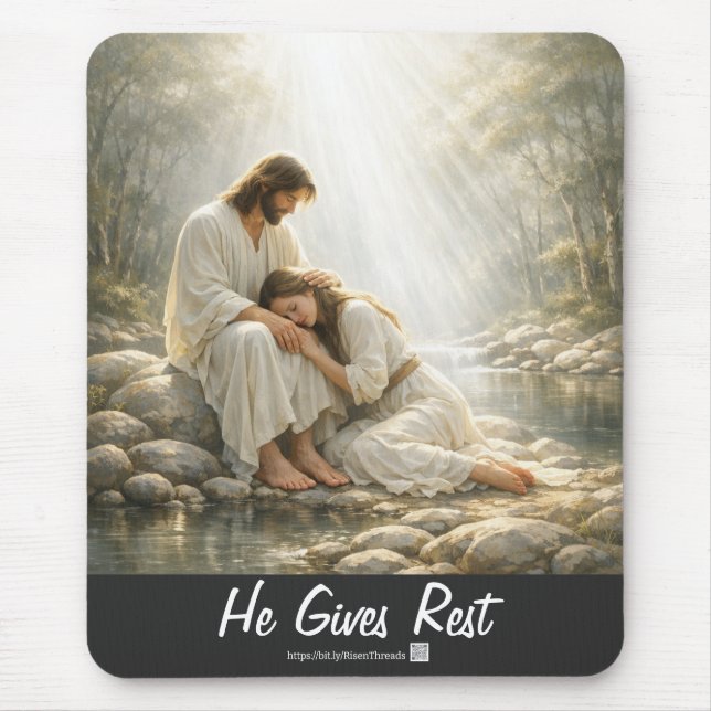 Mousepad Venha a Mim e Descanse (Frente)