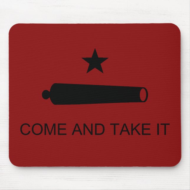 Mousepad Venha E Pegue! Sinalizador de batalha do estado do (Frente)