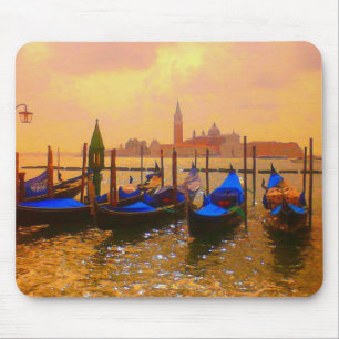 Mousepad Venice Grand Canal & Gondolas Itália Viagem Trabal