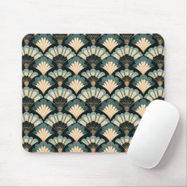 Mousepad Ventilador Teal & Beige inspirado no Japão
