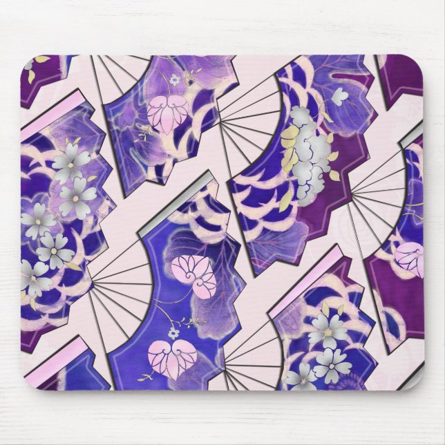 Mousepad Ventiladores Tradicionais Japoneses (Frente)