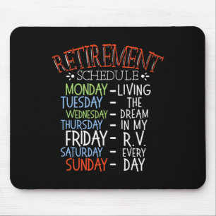 Mousepad Ventoinha de Van de Campismo Reforma Cronograma Rv