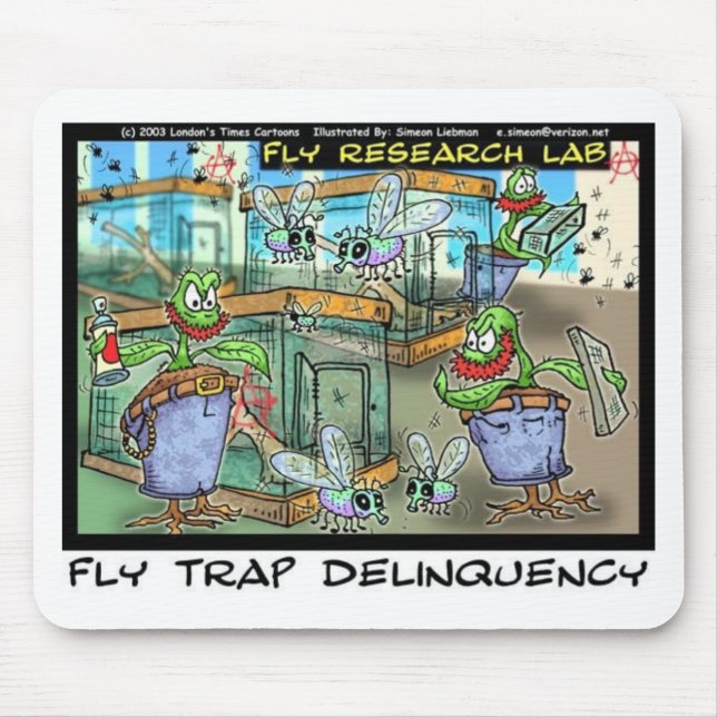 Mousepad Venus Fly Trap Deliquency Engraçado Rick Londres P (Frente)