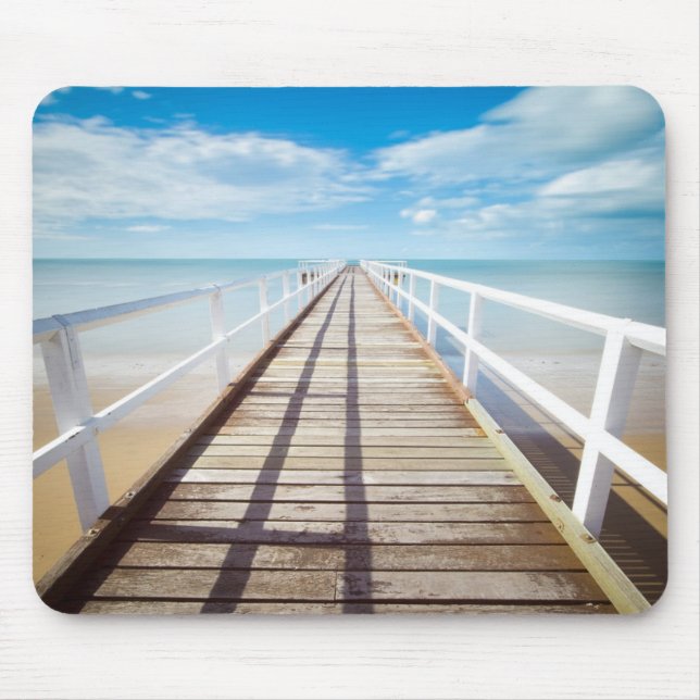 Mousepad Ver a partir de Pier sobre Mar (Frente)