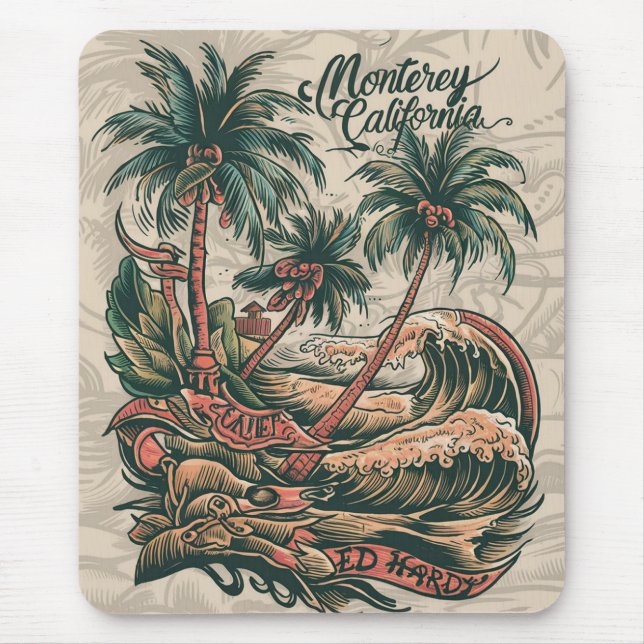 Mousepad ver praia e navio (Frente)