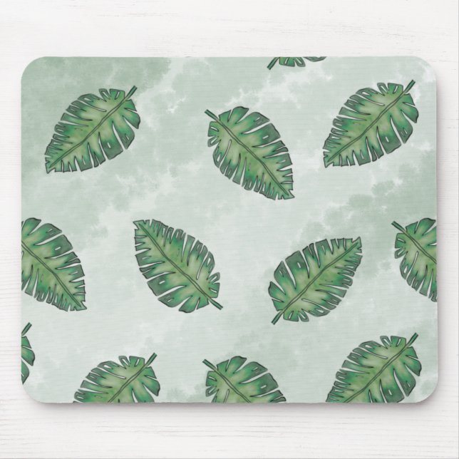 Mousepad Verão com folha verde (Frente)