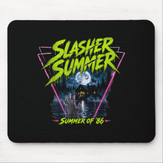 Mousepad Verão de terror engraçado dos anos 80 retrô