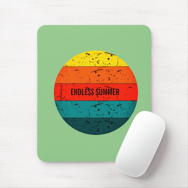 Mousepad Verão sem fim de vintage (Com mouse)