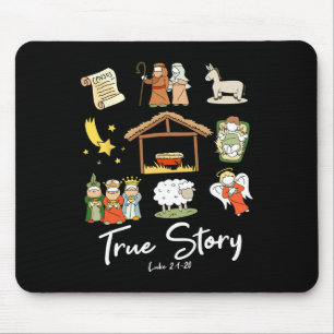 Mousepad Verdadeira História do Nascimento de Jesus Natal F