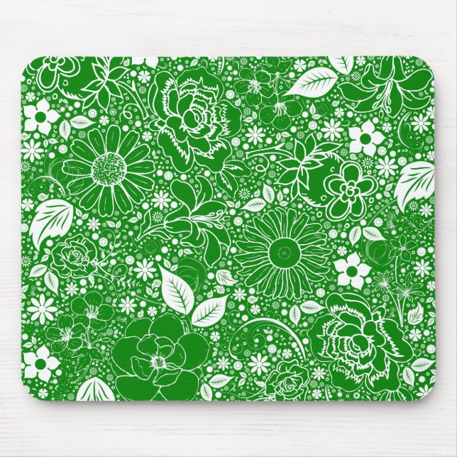 Mousepad Verde Beleza Botânica (Frente)