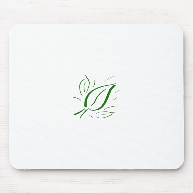 Mousepad Verde da folha da natureza mini - (Frente)