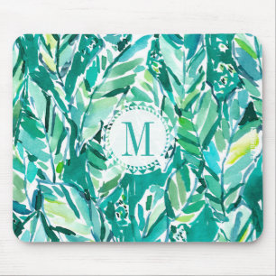 Mousepad Verde da SELVA da FOLHA da BANANA tropical