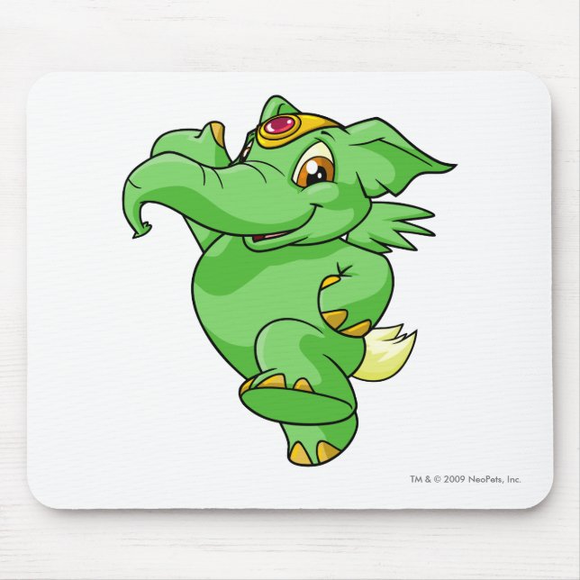 Mousepad Verde de Elephante (Frente)