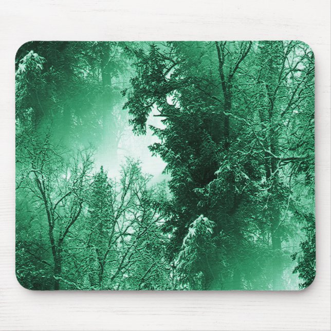 Mousepad Verde de inverno... (Frente)