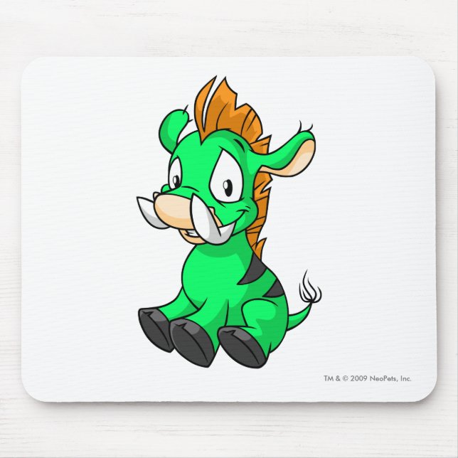 Mousepad Verde de Moehog (Frente)