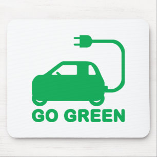 Mousepad Verde ~ Dirigir Carros Elétricos