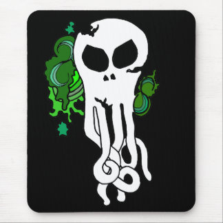 Mousepad Verde do crânio de Octo