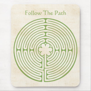 Mousepad Verde do labirinto de Chartres