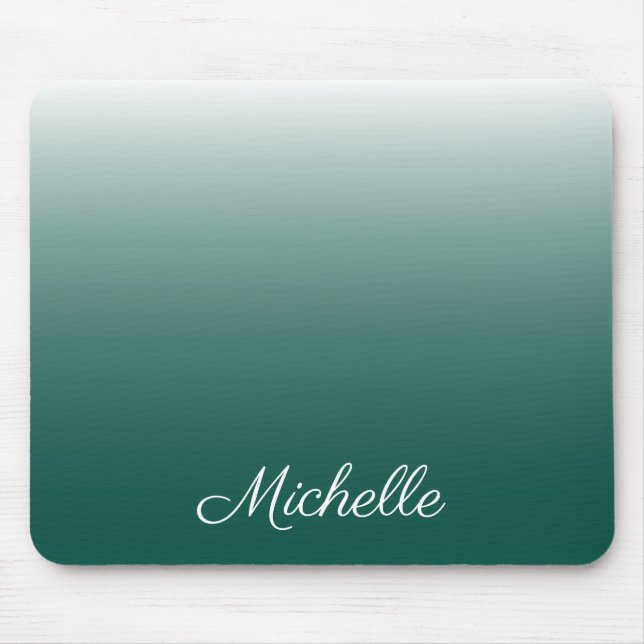 Mousepad Verde-gradiente ombre personalizado (Frente)