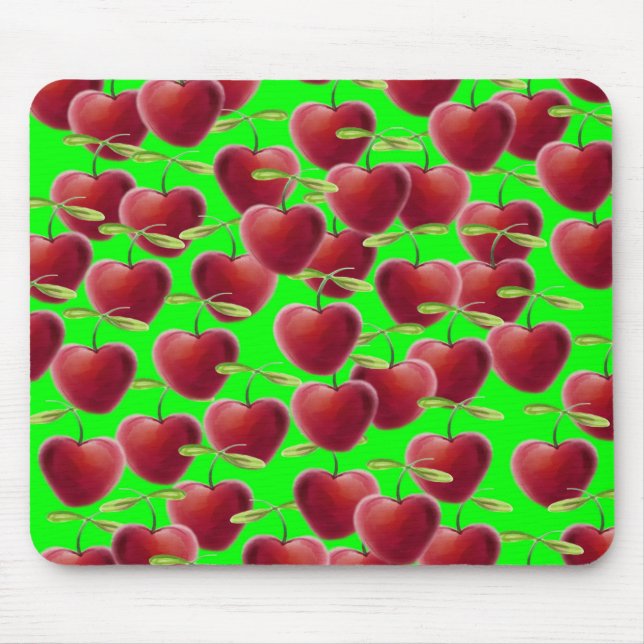 Mousepad Verde limão Cherry Splash (Frente)