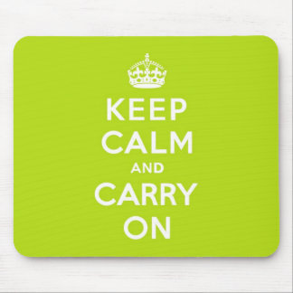Mousepad Verde-maçã mantenha a calma e continue