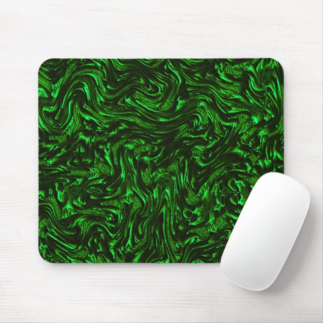 Mousepad Verde metálico texturizado (Com mouse)