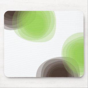 Mousepad Verde, moderno, simples, abstrato gráfico de flore