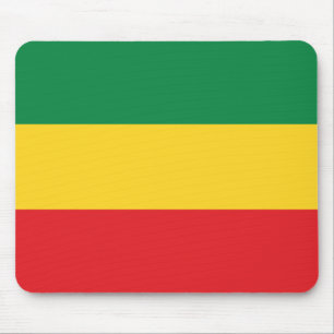 Mousepad Verde, ouro (amarelo) e bandeira das cores