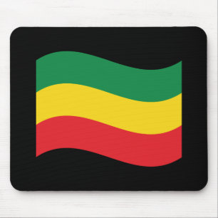 Mousepad Verde, ouro (amarelo) e bandeira das cores