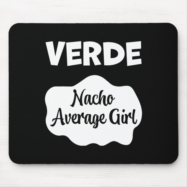 Mousepad Verde Taco Molho Costume Mulheres Homens Crianças  (Frente)
