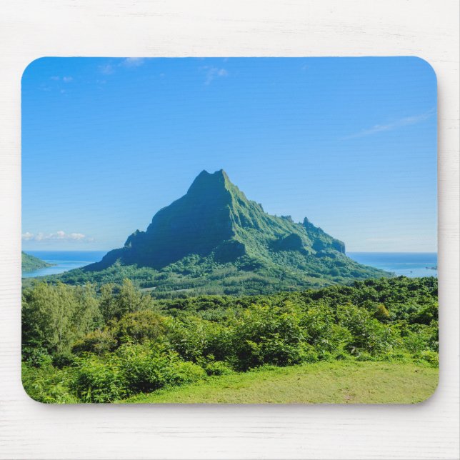 Mousepad verde tropical de Moorea (Frente)