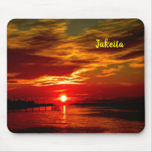 Mousepad Verde Vermelho e Sunset de Cobre