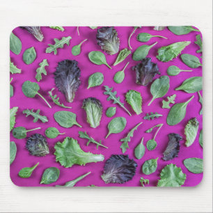 Mousepad Verdes da alface no roxo