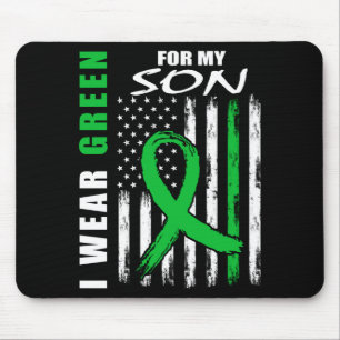 Mousepad Verdes para itens de conscientização sobre saúde m