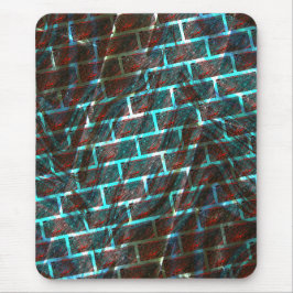 Mousepad Vermelho azul manchado, riscos, efeito de grade ou