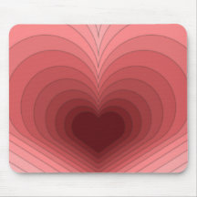 Mousepad Vermelho Cor-de-Rosa Moderno