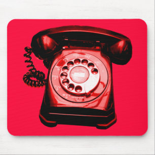 Mousepad Vermelho da linha de apoio ao cliente